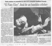 "El Ñato Eloy", final de un bandido célebre  [artículo] Y. Z.