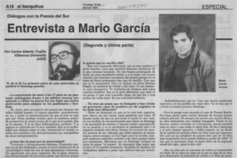 Entrevista a Mario García A.