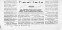 Contando chauchas  [artículo] Andrés Mya.