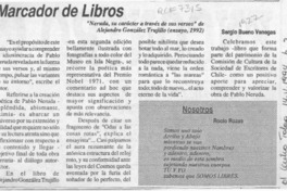 Marcador de libros  [artículo] Sergio Bueno Venegas.
