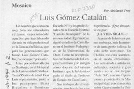 Luis Gómez Catalán  [artículo] Abelardo Troy.