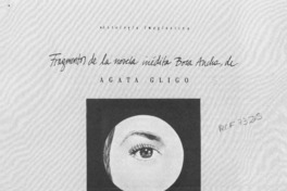 La prosa de Agata Gligo  [artículo] Fernando Sáez.