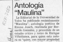 Antología "Maulina"  [artículo].