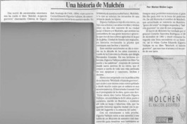 Una historia de Mulchén  [artículo] Marino Muñoz Lagos.