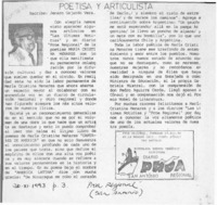Poetisa y articulista  [artículo] Jenaro Gajardo Vera.