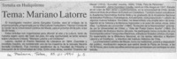 Tema, Mariano Latorre