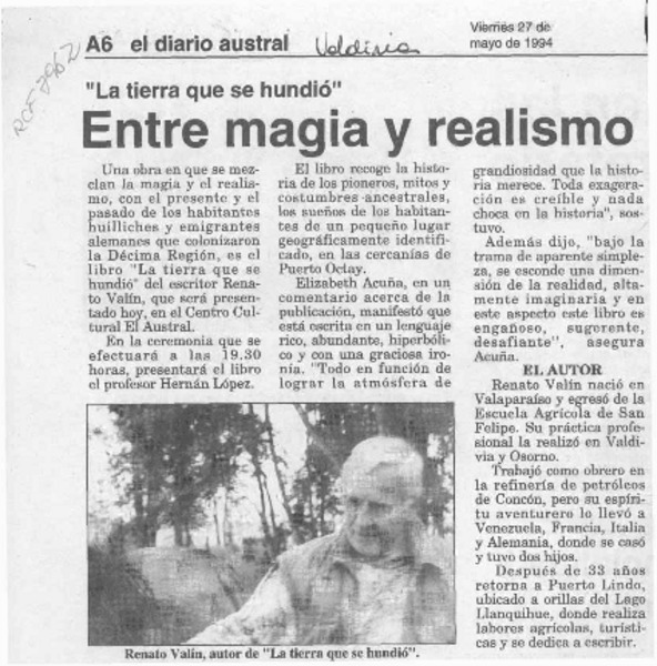 Entre magia y realismo  [artículo].