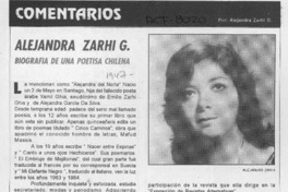 Alejandra Zarhi G.  [artículo].