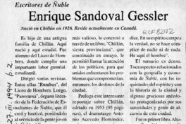 Enrique Sandoval Gessler  [artículo].