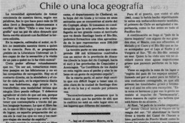 Chile o una loca geografía  [artículo] Lautaro Robles.
