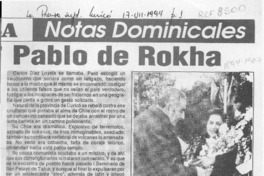 Pablo de Rokha  [artículo] Miguel Laborde.