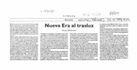 Nueva era al trasluz  [artículo] Juan Guillermo Prado.