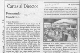 Fernando Santiván  [artículo] Carlos Fernando Leal.