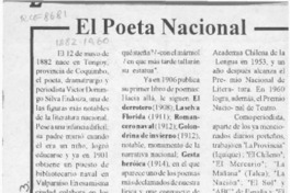 El poeta nacional  [artículo] Andrés Mya.