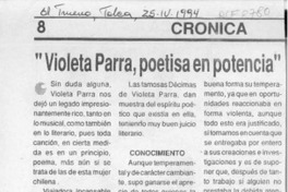 "Violeta Parra, poetisa en potencia"  [artículo] Ency Hernández Caballero.