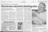Monstruoso laberinto desintegrador  [artículo] Andrés Gómez.