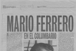 Mario Ferrero en el columbario