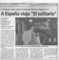 A España viaja "El solitario"  [artículo] Leopoldo Pulgar.