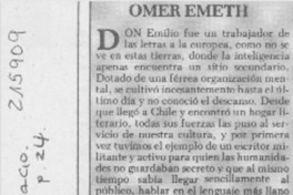 Omer Emeth
