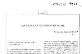 Las Casas ante Menéndez Pidal  [artículo] Germán Sepúlveda Durán.
