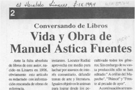 Vida y obra de Manuel Astica Fuentes  [artículo].