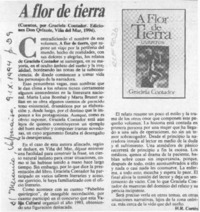 A flor de tierra  [artículo] H. R. Cortés.