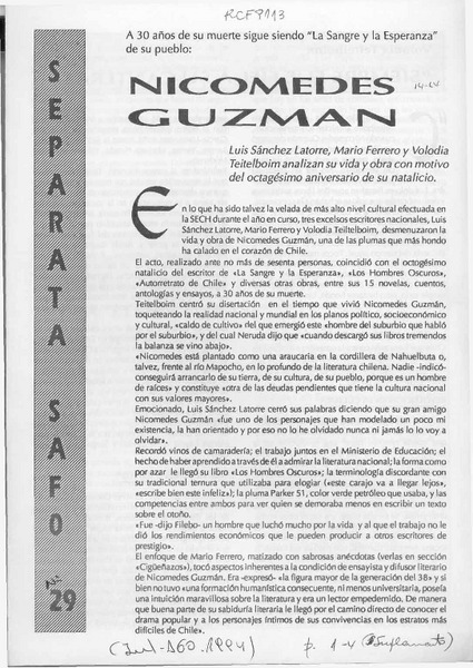 Nicomedes Guzmán  [artículo].