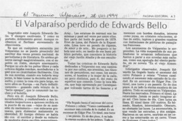 El Valparaíso perdido de Edwards Bello  [artículo] Hugo Rolando Cortés.