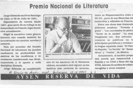 Premio Nacional de Literatura  [artículo].