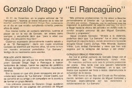 Gonzalo Drago y "El Rancagüino"