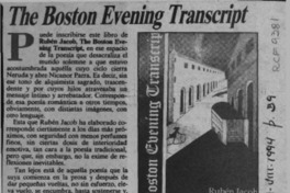 The Boston Evening Transcript  [artículo] H. R. Cortés.