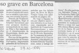 José Donoso grave en Barcelona  [artículo].