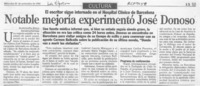 Notable mejoría experimentó José Donoso.  [artículo].
