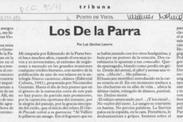 Los de la Parra  [artículo] Luis Sánchez Latorre.