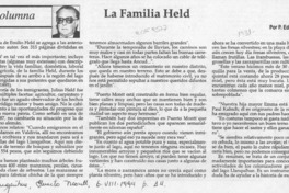 La familia Held  [artículo] Eduardo Tampe.