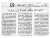 "Islas de porfiado amor"  [artículo] Carola Oyarzún L.