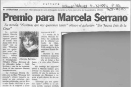 Premio para Marcela Serrano  [artículo].
