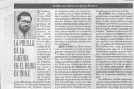 La polilla de la guerra en el reino de Chile  [artículo] Carlos Jorquera Alvarez.