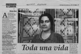 Toda una vida  [artículo] Ramiro Rivas.