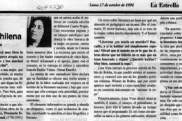 Literatura femenina chilena  [artículo] Sara Vial.