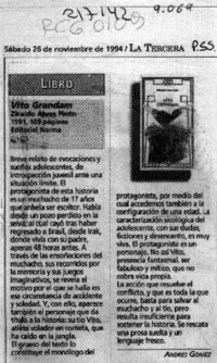 Vito Grandam  [artículo] Andrés Gómez.