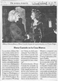 Elena Castedo en la Casa Blanca  [artículo].