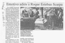 Emotivo adiós a Roque Esteban Scarpa  [artículo].