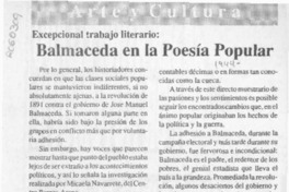 Balmaceda en la poesía popular  [artículo].