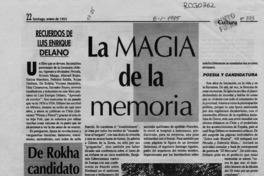La magia de la memoria  [artículo] Sergio Villegas.