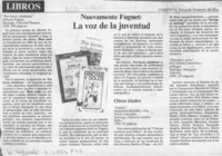 Nuevamente Fuguet: La voz de la juventud  [artículo] Eduardo Guerrero del Río.