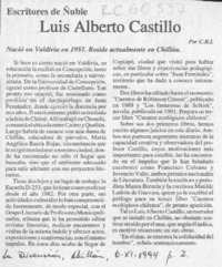 Luis Alberto Castillo  [artículo] C. R. I.