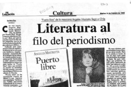 Literatura al filo del periodismo  [artículo] Ana María Risco.