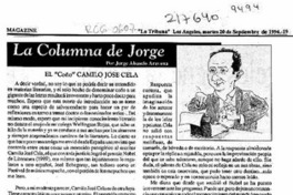 La Columna de Jorge  [artículo] Jorge Abasolo Aravena.