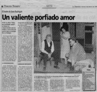 Un valiente porfiado amor  [artículo] Yolanda Montecinos.
